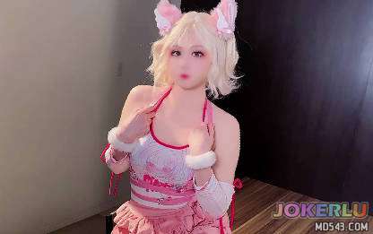  猫耳傲娇小偶像半夜私会男友猫爪白丝润滑液足交 鸡教练